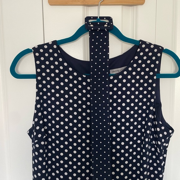 Dany and Nicole Polka Dress. Navy Blue size 10, but it runs small, like 6-7 - Picture 5 of 5